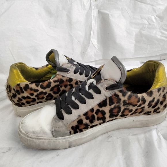 Zadig & Voltaire sneakers distressed pony hair  40 - Picture 9 of 16
